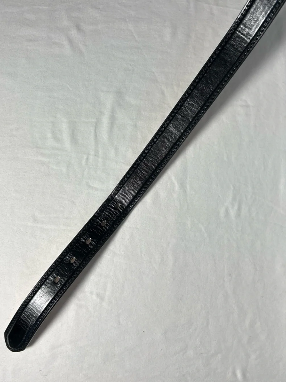 Classic Black Leather Men's Belt